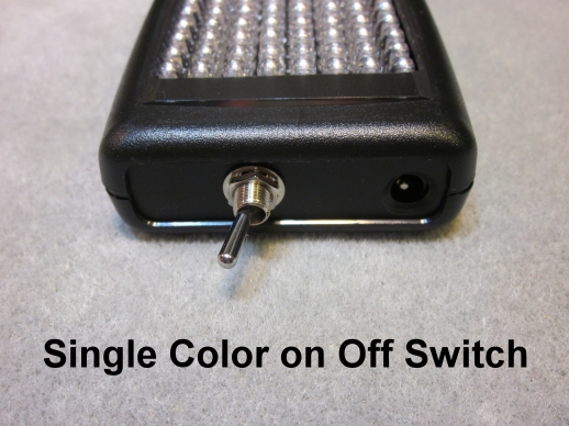 single on off light therapy example